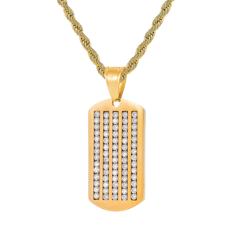 Geometric Pendant Necklace in Symmetrical