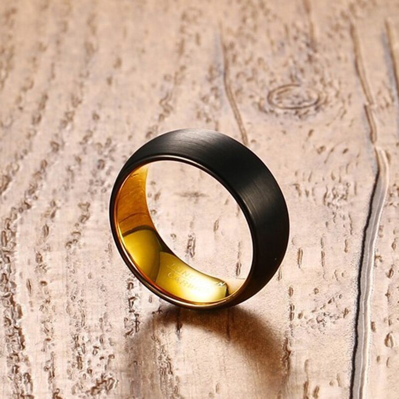 Inner Gold Ring in Black