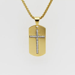 Cross Pendant Necklace in Gold