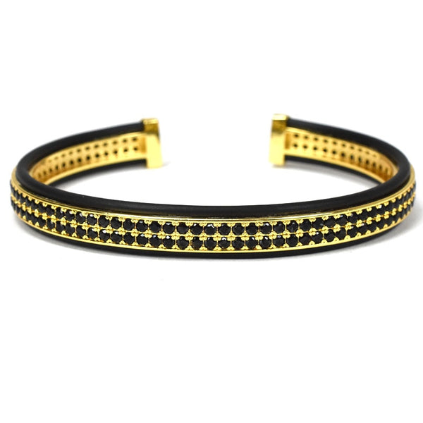 Vintage Bangle in Gold Black