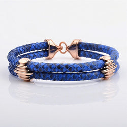 Studded Stingray Bangle In Blue