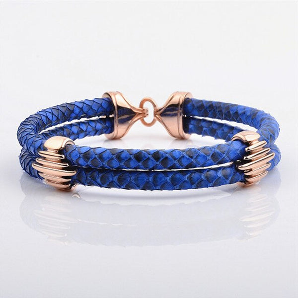 Studded Stingray Bangle In Blue