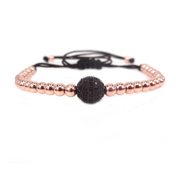 Beaded Bracelet in Rose Gold