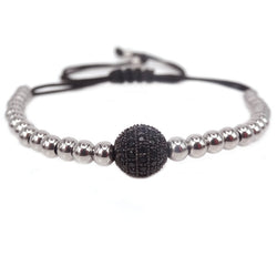 Beaded Bracelet in Silver