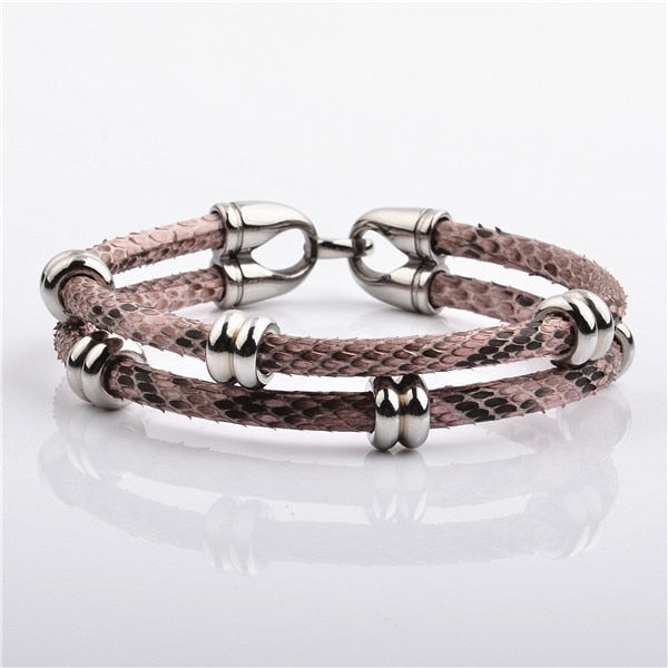 Studded Stingray Bangle In Chalk Pink