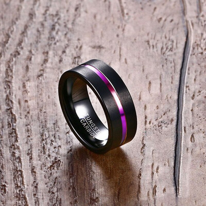 Black & Rainbow Two-tone Ring